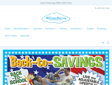 Tablet Screenshot of mattressdoctoronline.com